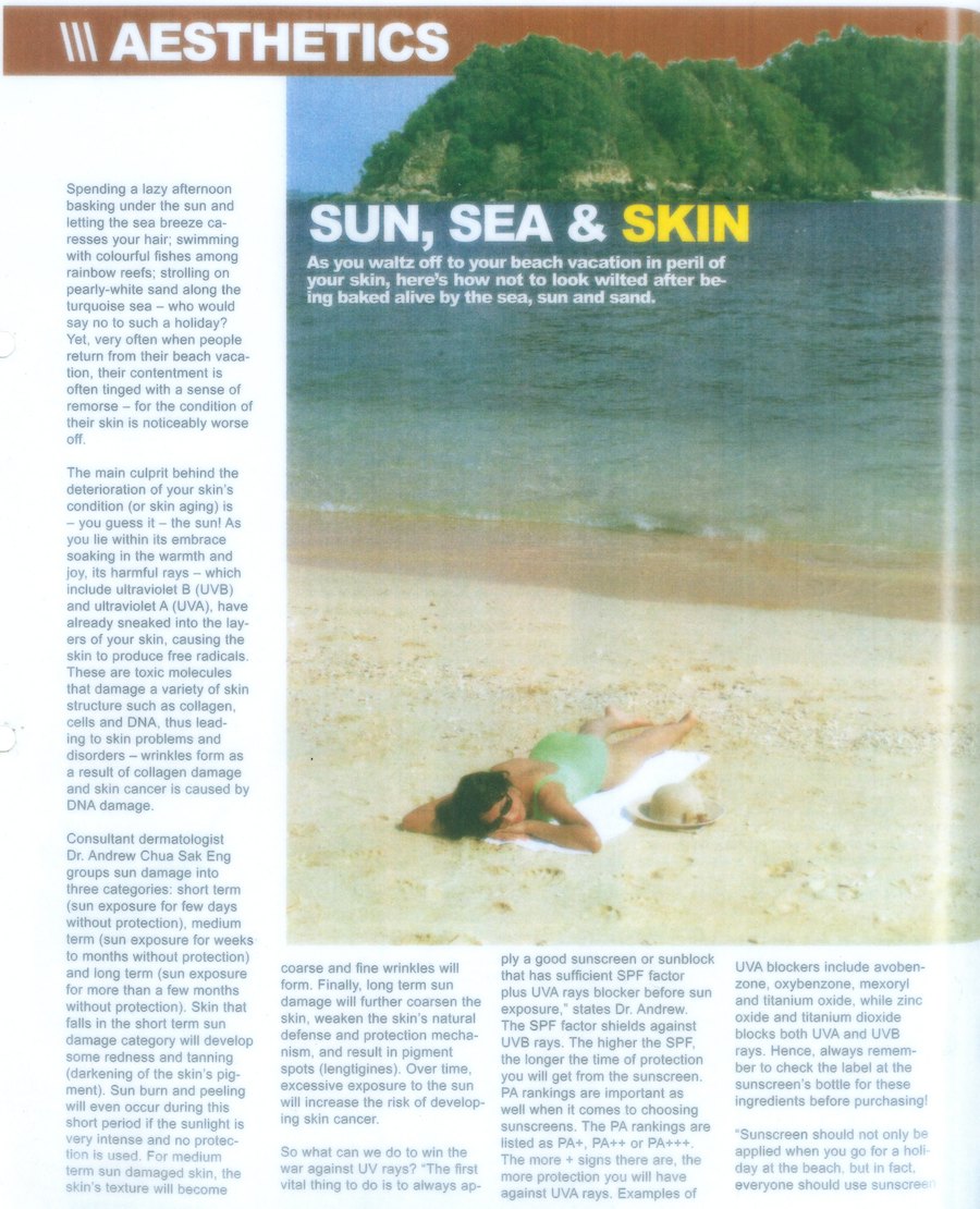 Sun, Sea & Skin Pg 1